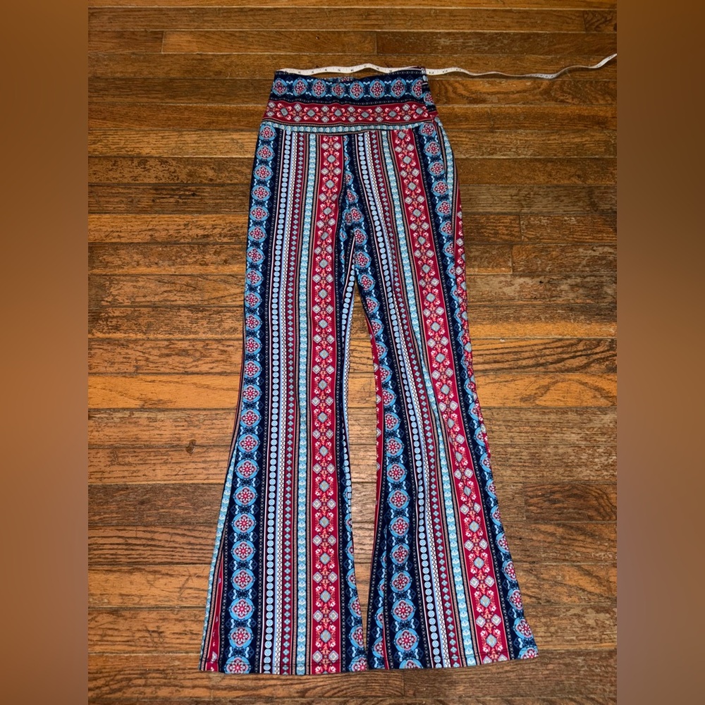 Colorful Paisley Print Pants